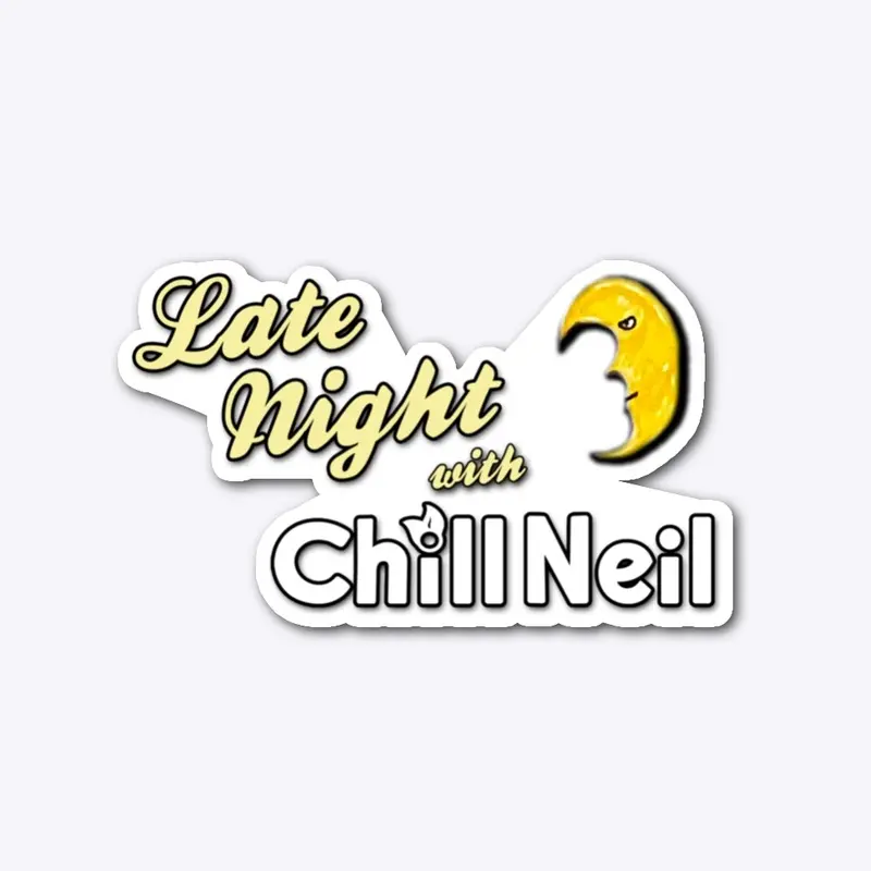 Die-cut Late Night Sticker